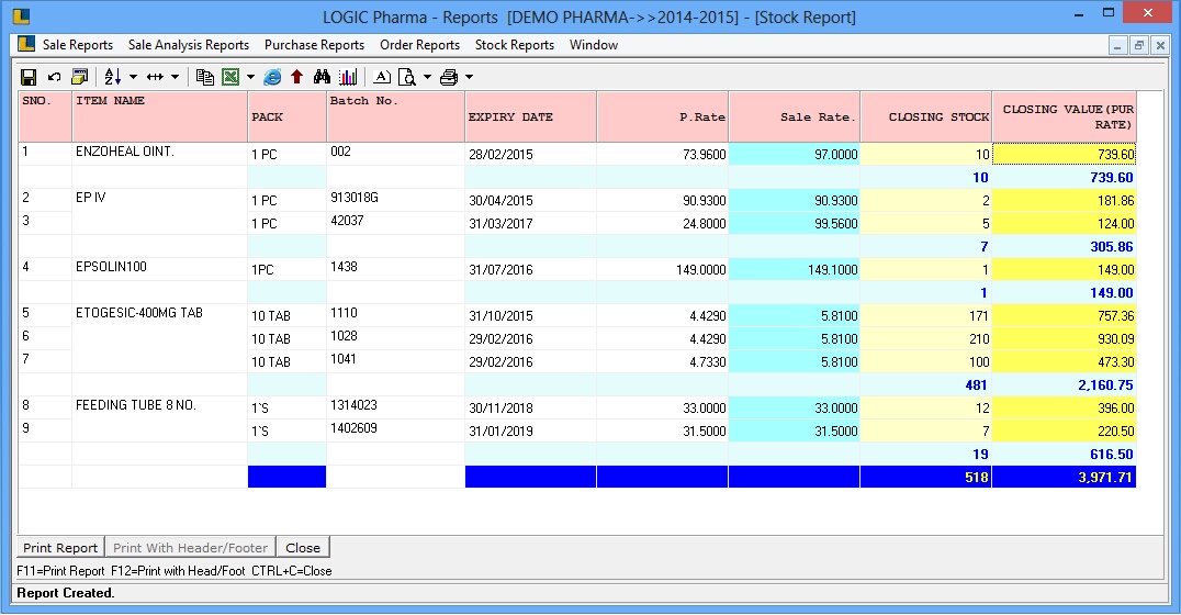 BATCH WISE CLOSING
